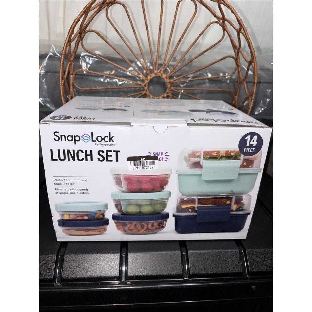 Progressive Snaplock Salad Container Set (14 Piece Set)- BRAND NEW IN‎ BOX
